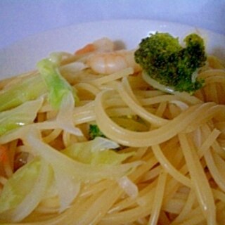 ：：海老と春野菜のパスタ：：